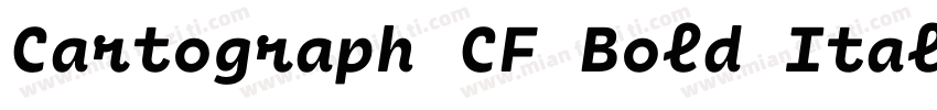 Cartograph CF Bold Italic字体转换